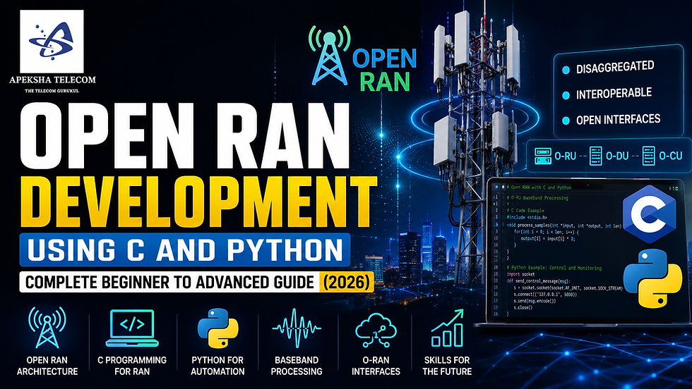 Open RAN Development Using C and Python
