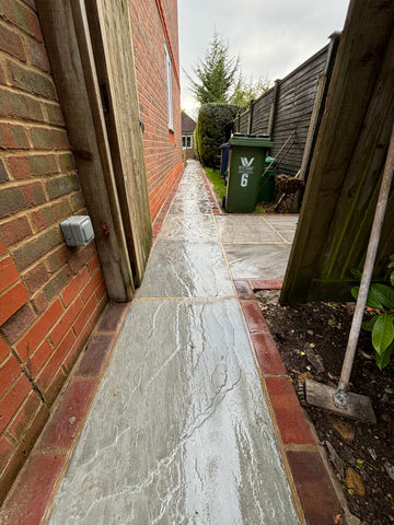 Pavement project PT2
(side of the house)