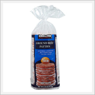 Kirkland Beef Hamburger Patties Frozen (24 pieces/2.7 kg)