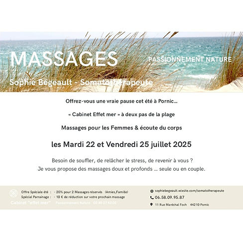Sophie Bégeault Massage Pornic Agen