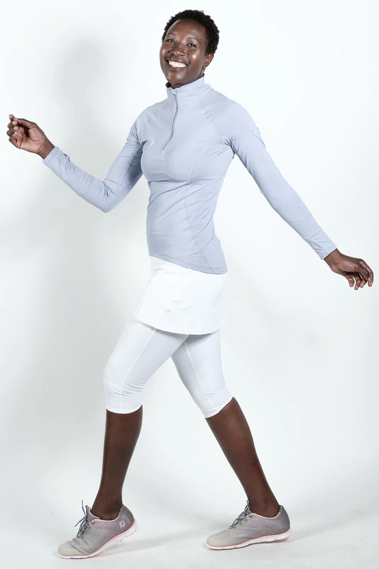 Thumbnail: Mock Zip Top -Lighter Colors