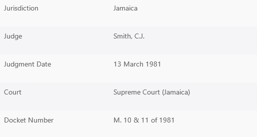 The 1981 JBC Dismissal