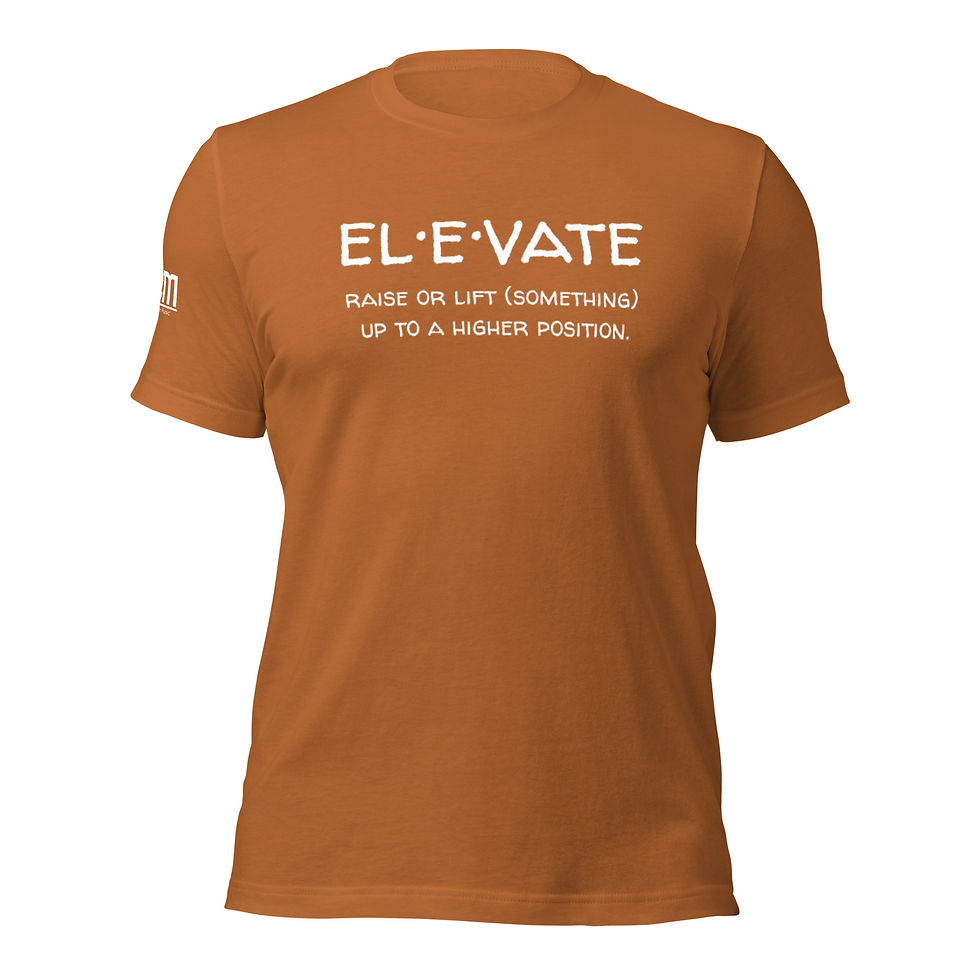 Thumbnail: Elevate Unisex t-shirt Wht Letter's