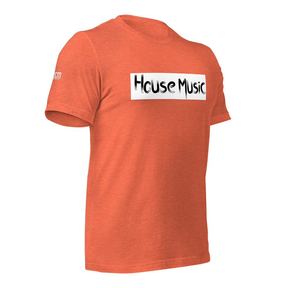 Thumbnail: House Music Black Letters Unisex t-shirt