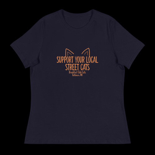 Women's Support Your Local Street Cats Cat Ears Breakfast