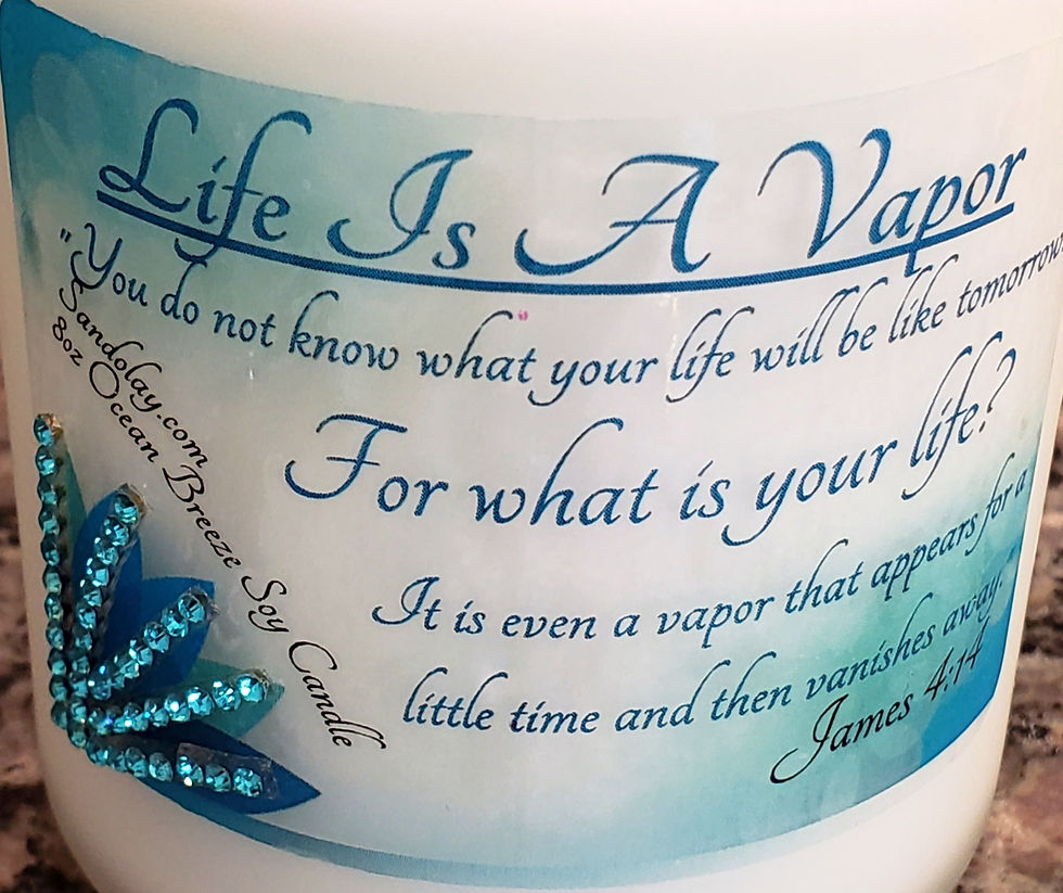 Thumbnail: James 4:14 - Designer 8oz Soy Candle