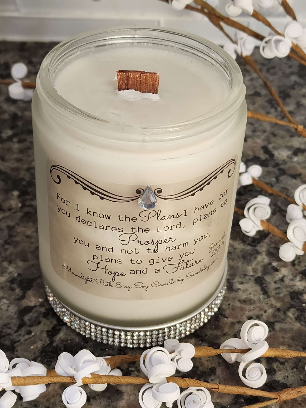 Thumbnail: Jeremiah 29:11 - Designer 8oz Soy Candle