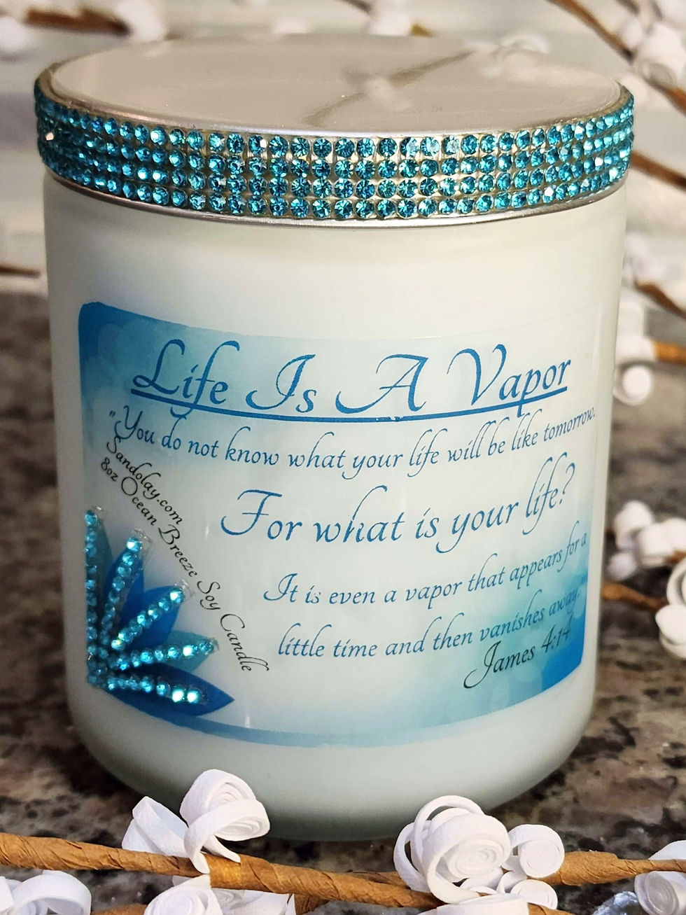 Thumbnail: James 4:14 - Designer 8oz Soy Candle