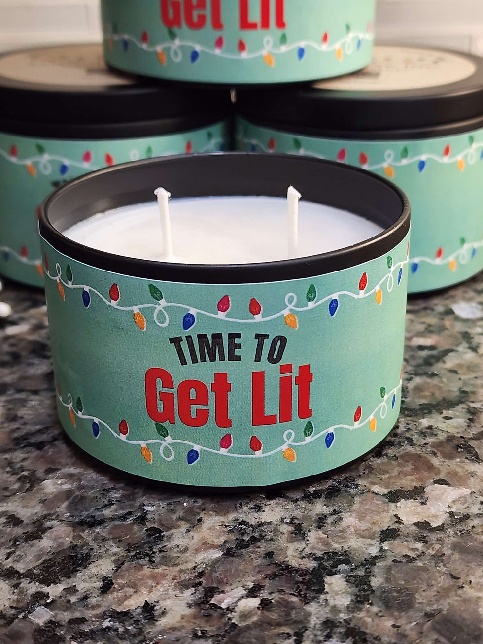 Thumbnail: Time to Get Lit - A Vintage Christmas 8oz Soy Candle