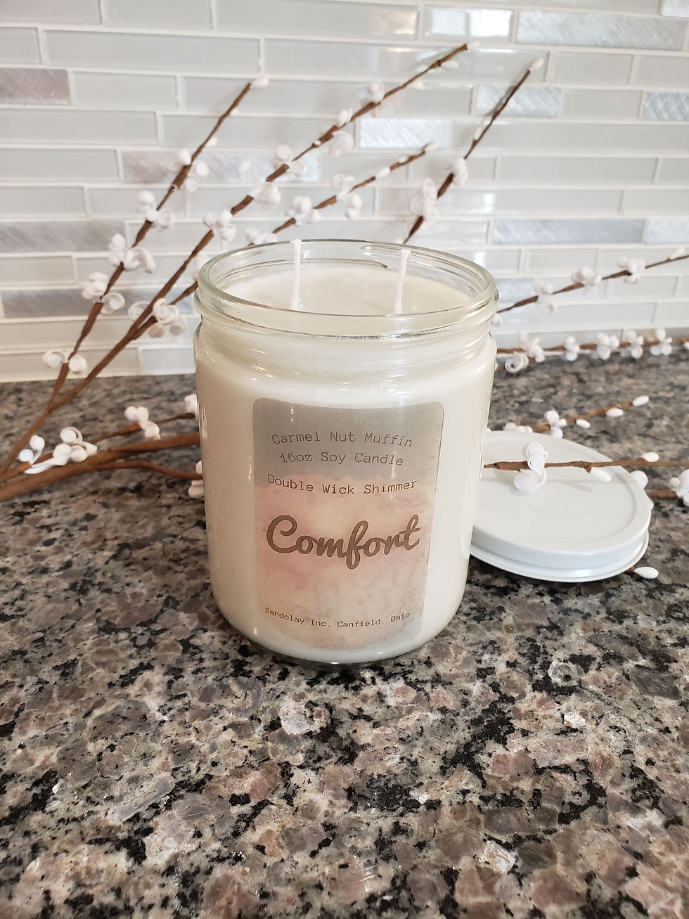 Thumbnail: Carmel Nut Muffin 16oz Soy Candle- COMFORT 