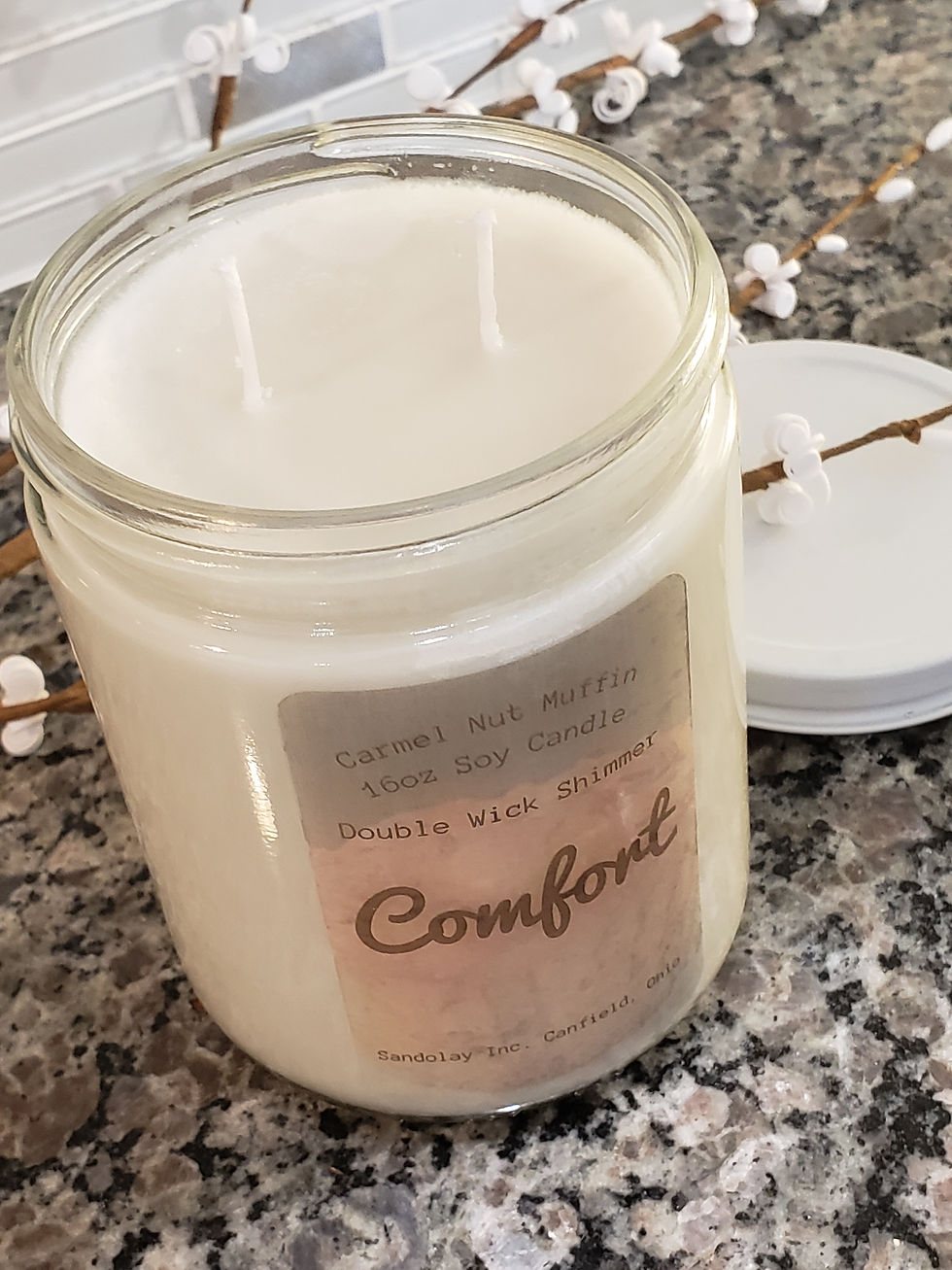 Thumbnail: Carmel Nut Muffin 16oz Soy Candle- COMFORT 