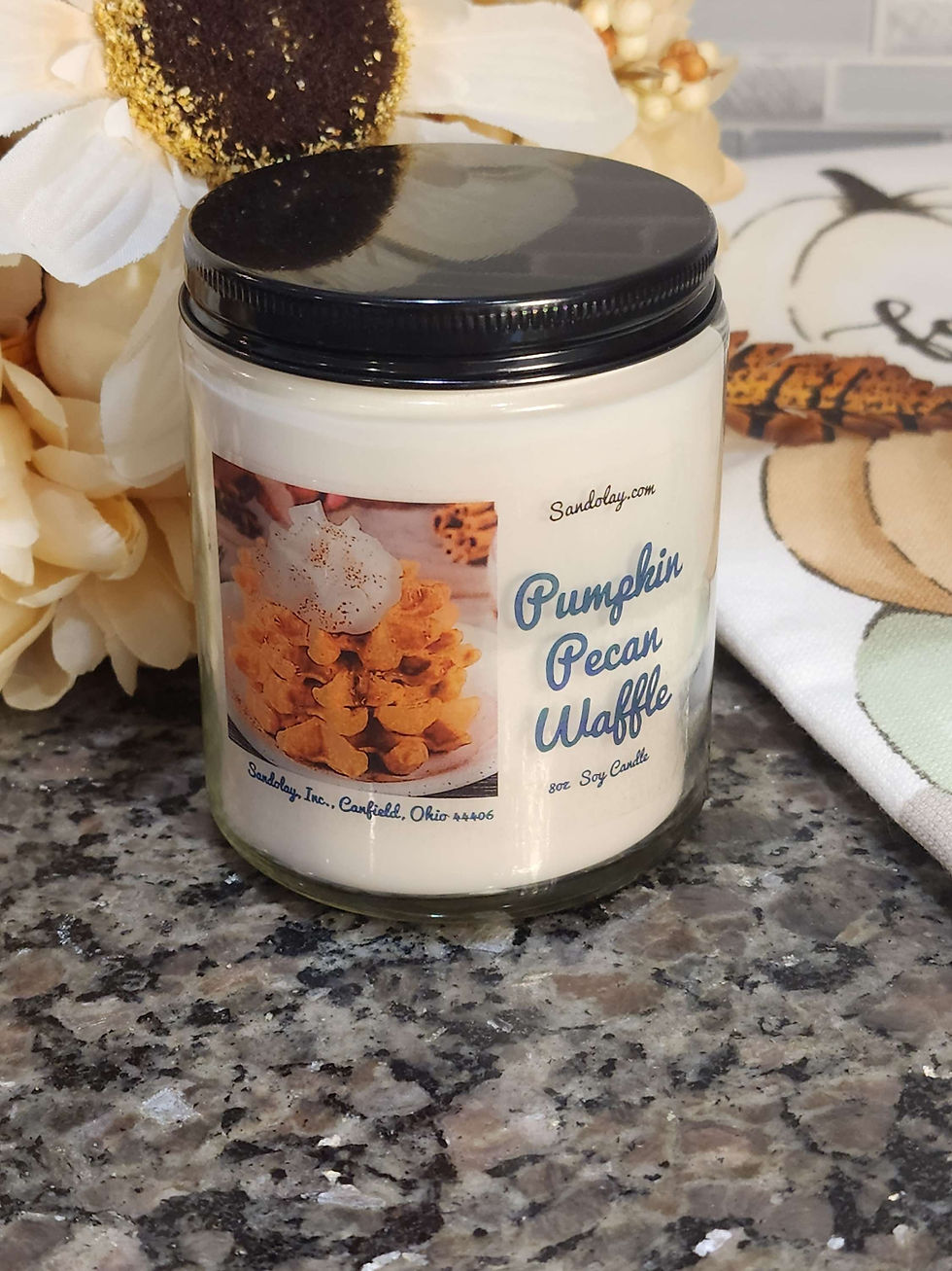 Thumbnail: Pumpkin Pecan Waffle - 8oz Soy Candle