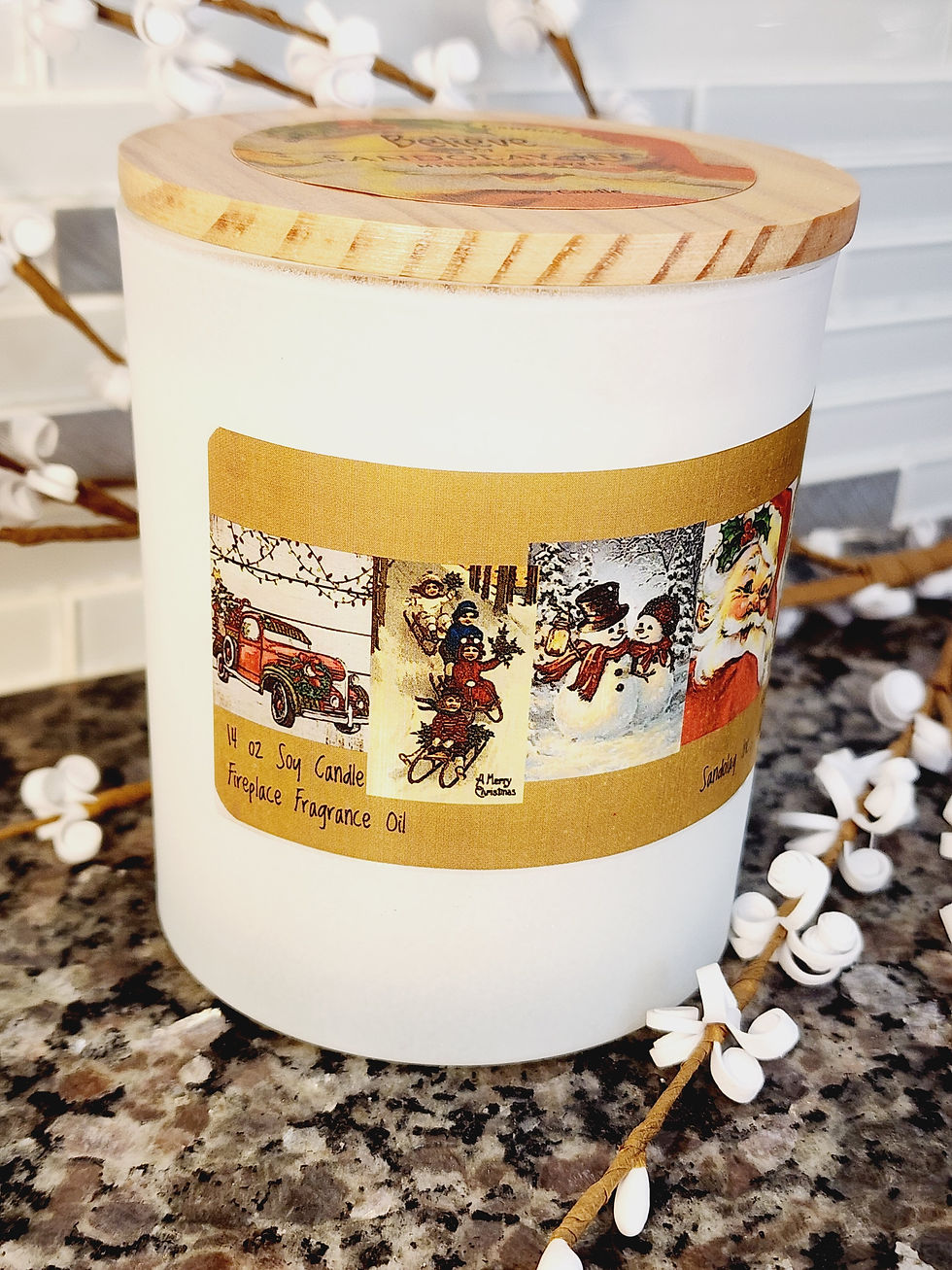 Thumbnail: Vintage Christmas - Fireplace Aroma 14oz Soy Candle