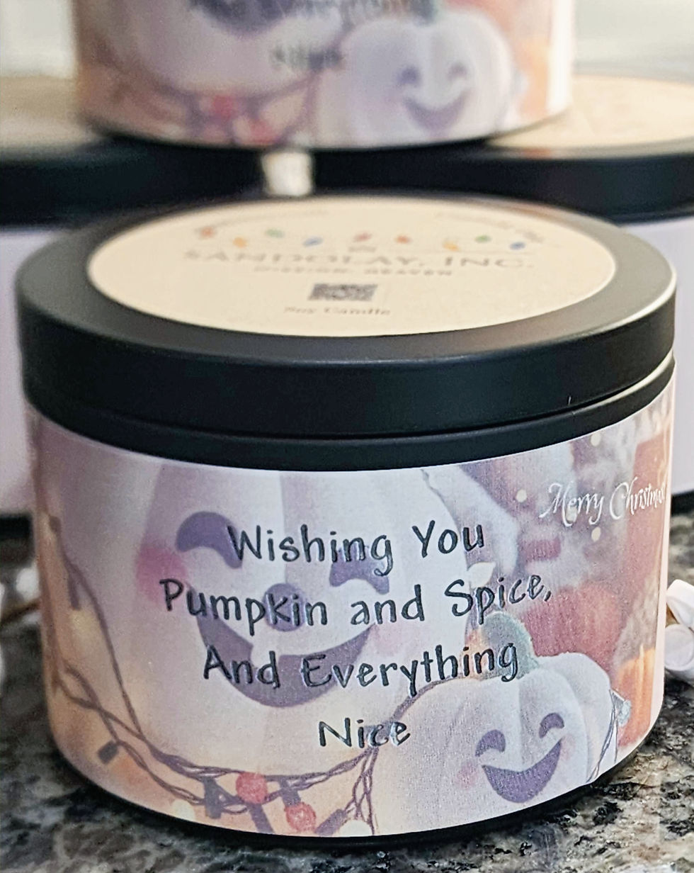 Thumbnail: Wishing You Pumpkin and Spice - Pumpkin Pie Spice Aroma 8oz Soy