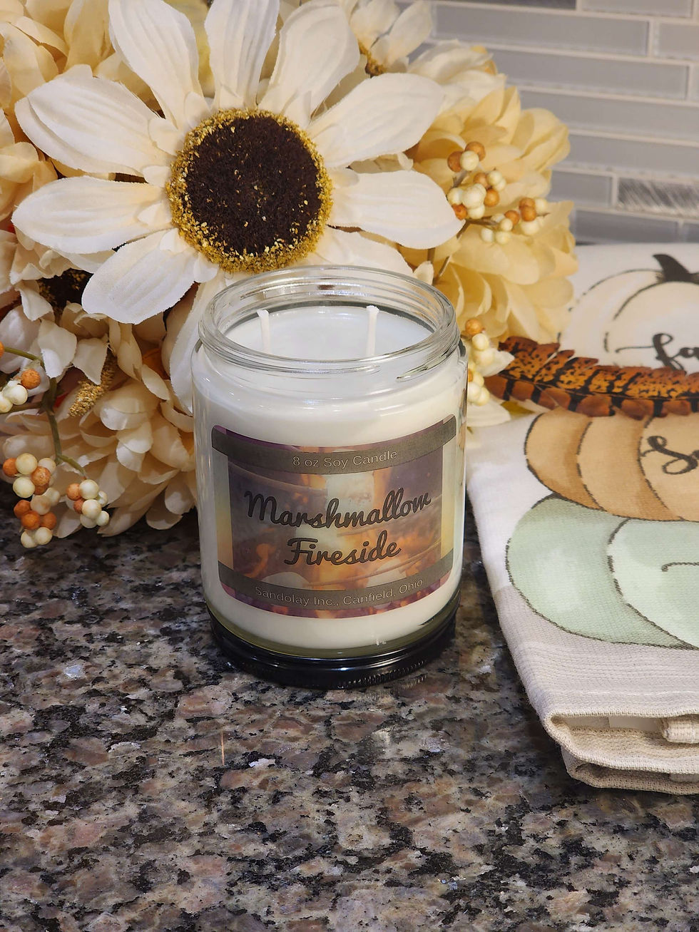 Thumbnail: Marshmallow Fireside 8oz Soy Candle
