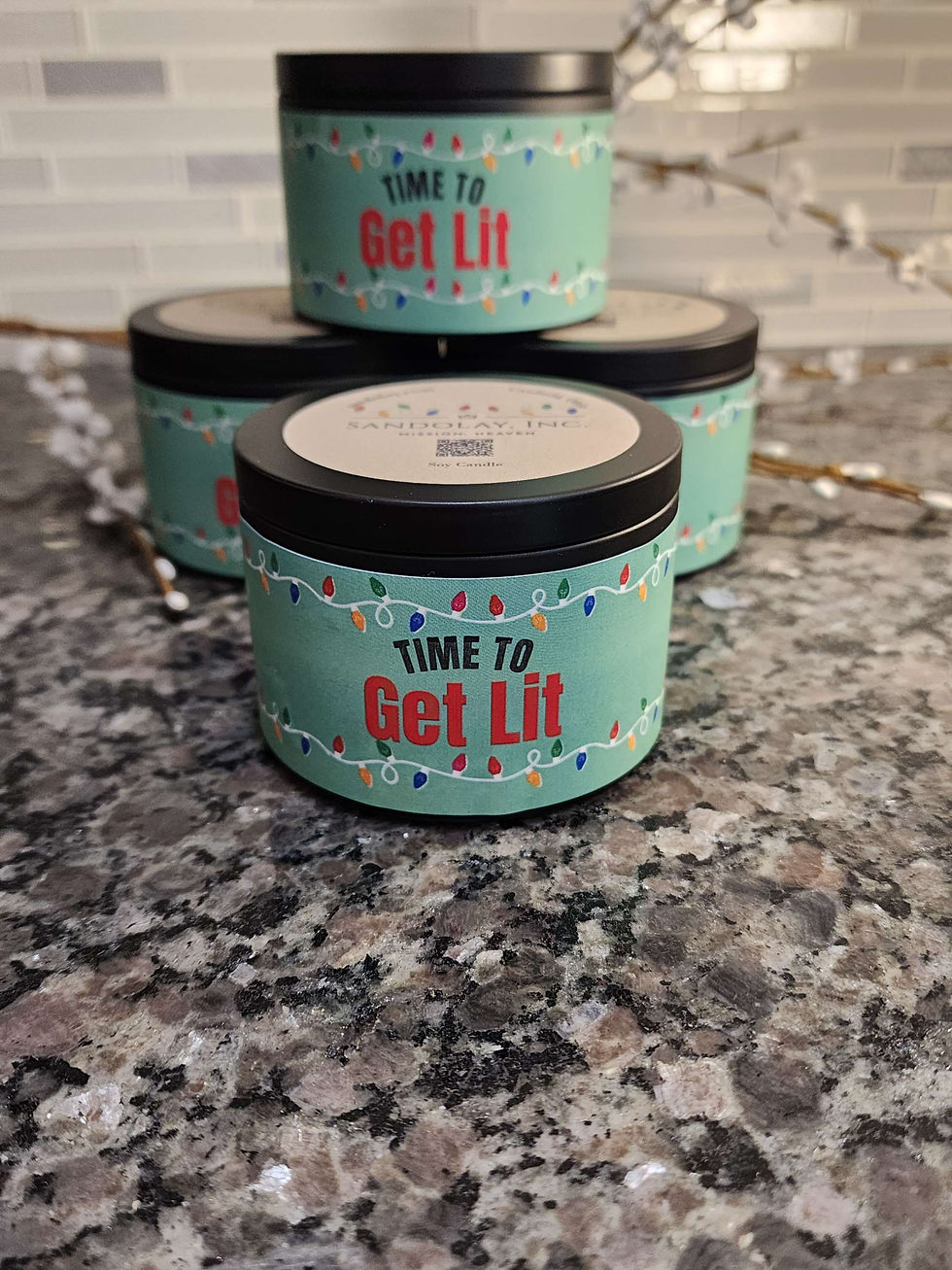 Thumbnail: Time to Get Lit - A Vintage Christmas 8oz Soy Candle