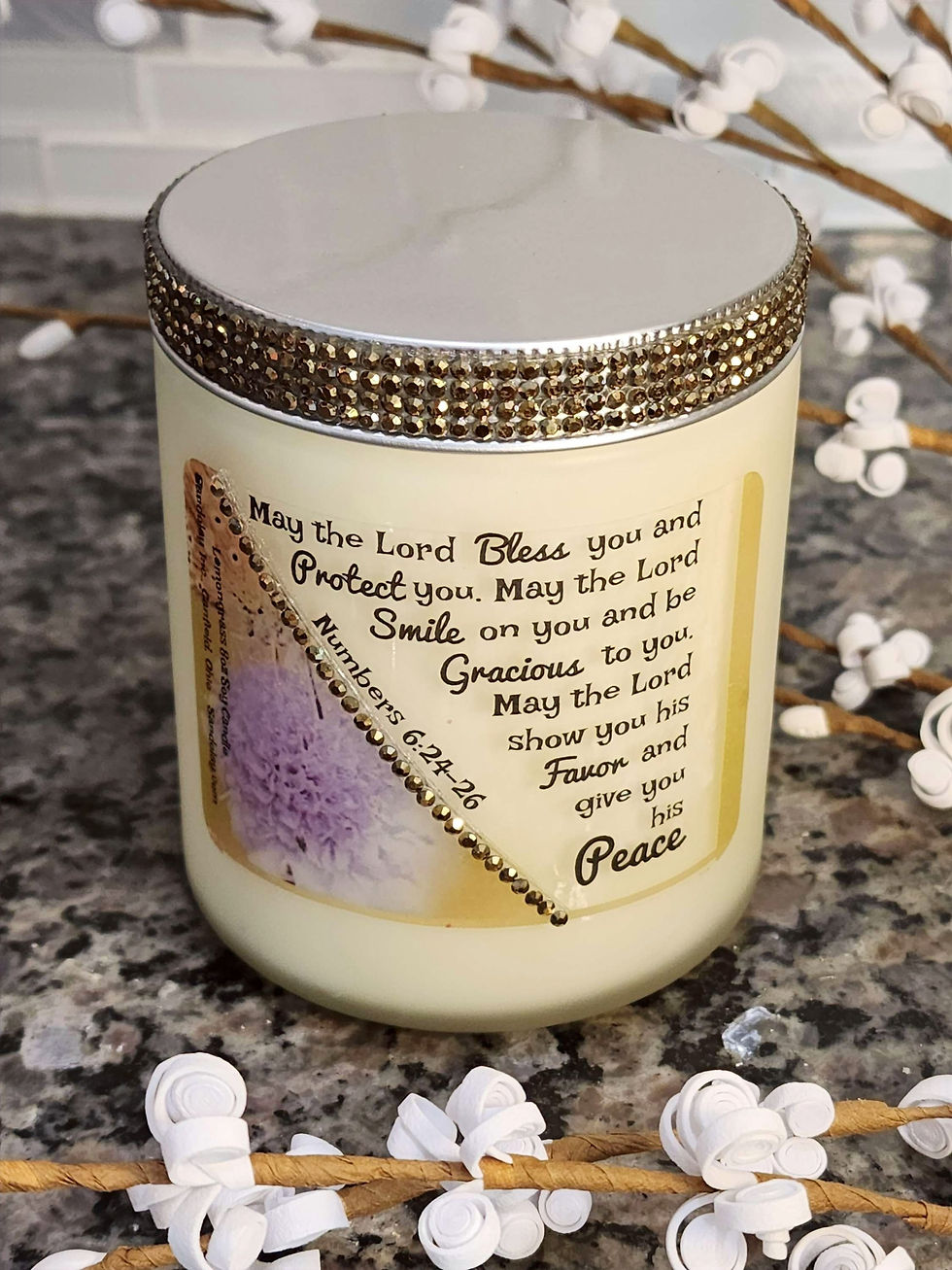 Thumbnail: Numbers 6:24-26- Designer 8oz Soy Candle
