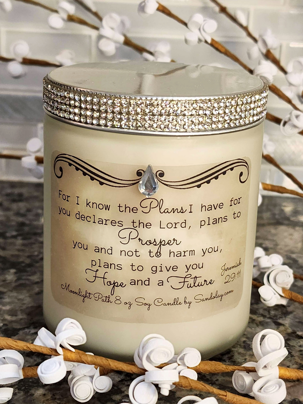 Thumbnail: Jeremiah 29:11 - Designer 8oz Soy Candle