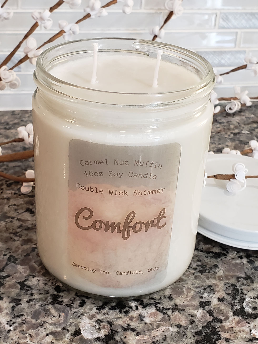 Thumbnail: Carmel Nut Muffin 16oz Soy Candle- COMFORT 