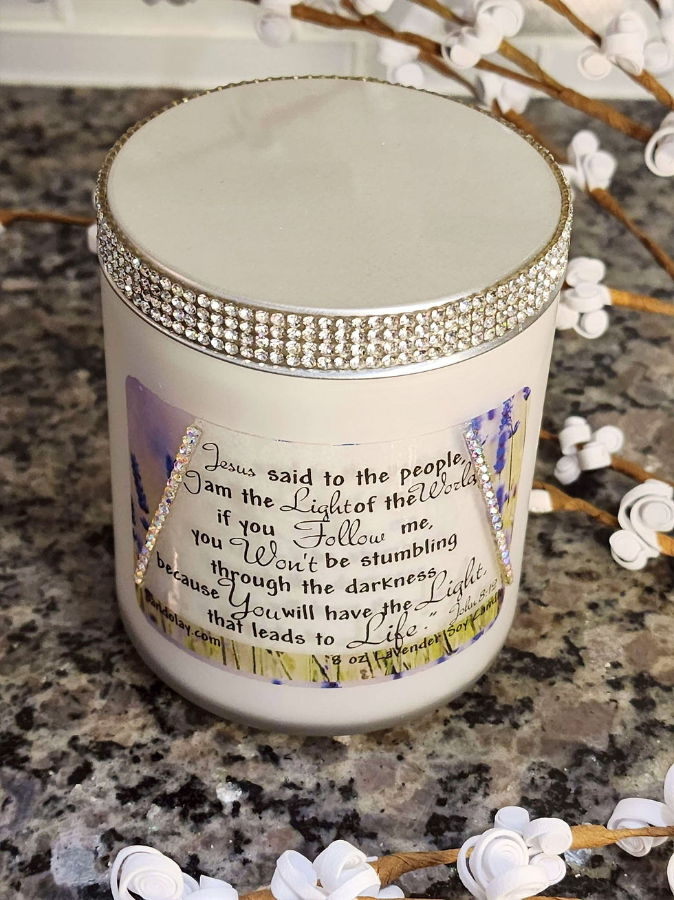 Thumbnail: John 8:12- Designer 8oz Soy Candle