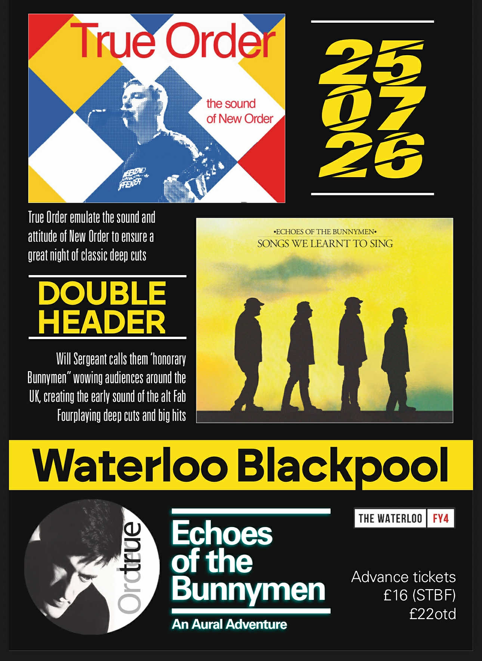 True Order & Echoes of the Bunnymen