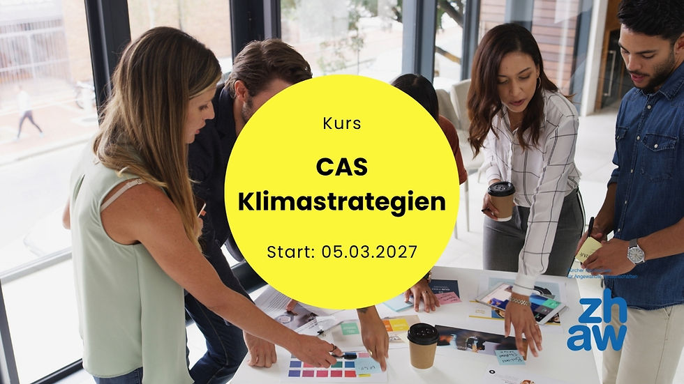 Infoveranstaltung CAS Klimastrategien - ZHAW