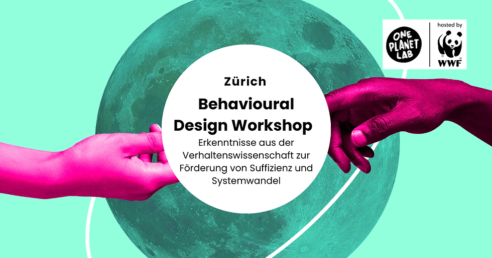 Behavioural Design Workshop | Erkenntnisse aus der Verhaltenswissenschaft zur Förderung von Systemwandel und Suff... (1)