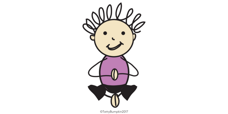 butterfly pose cute illustration by Sam Petter