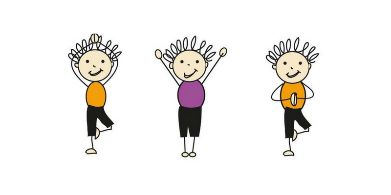 Tree pose trio