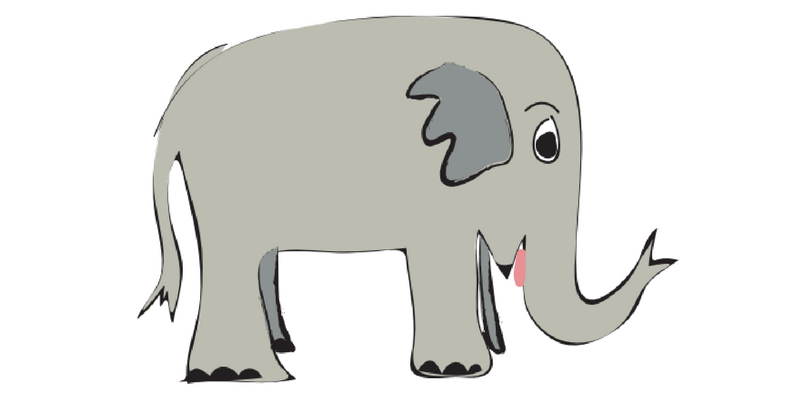 Elephant pose blog post header