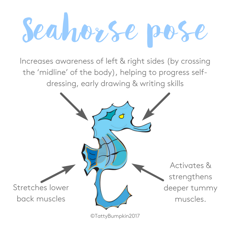 Seahorse pose benefits