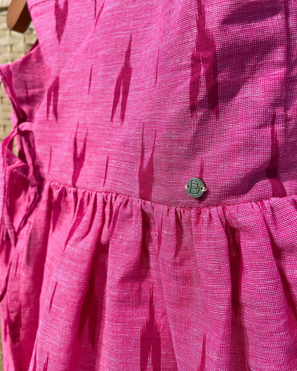 Thumbnail: Kids Wrap Dress (Pink)