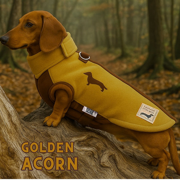 Golden Acorn Waterproof Dachshund Harness Fleece | Sausage Dog Box