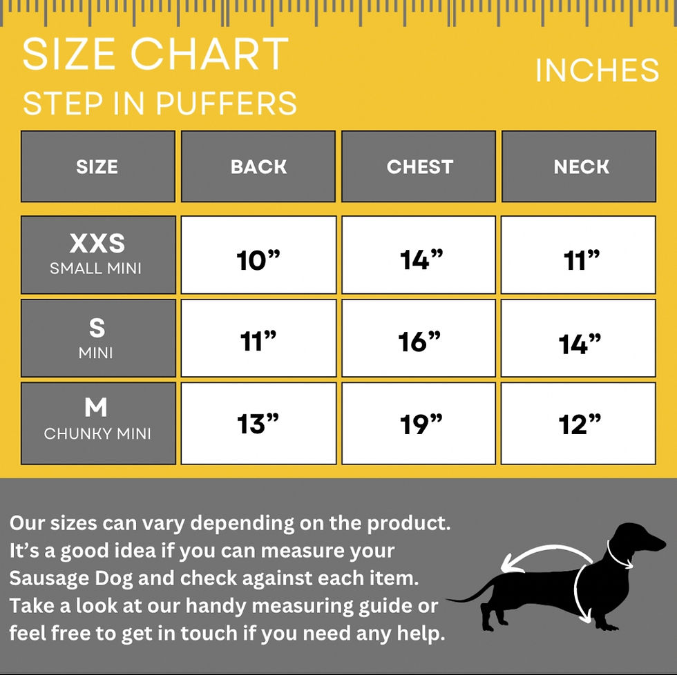 Thumbnail: CLEARANCE - Sausage Dog Box Waterproof Puffer Step In Coat - Butterfly