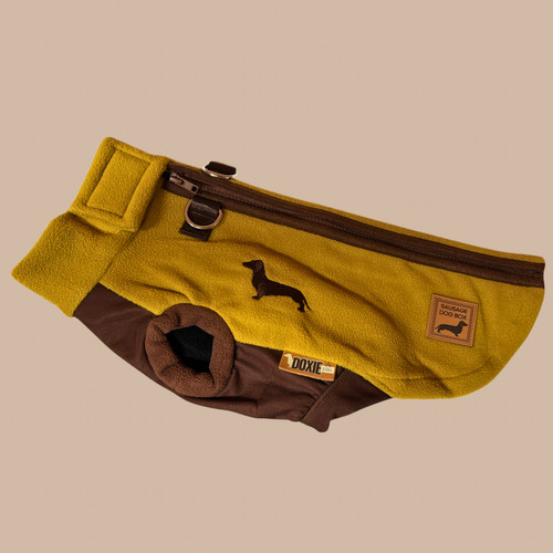 Golden Acorn Waterproof Dachshund Harness Fleece | Sausage Dog Box