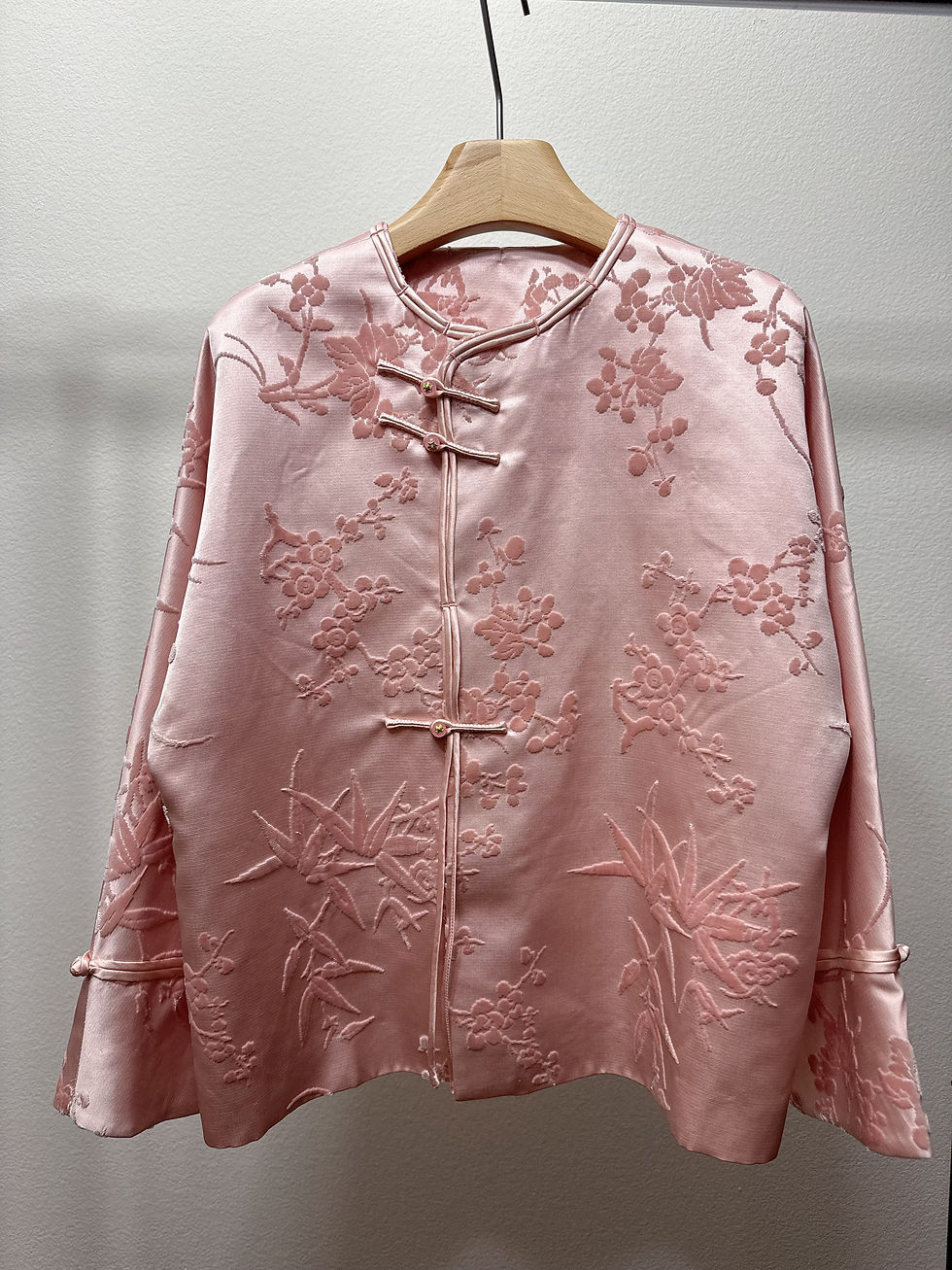 Thumbnail: Pink Silk Stain Coat