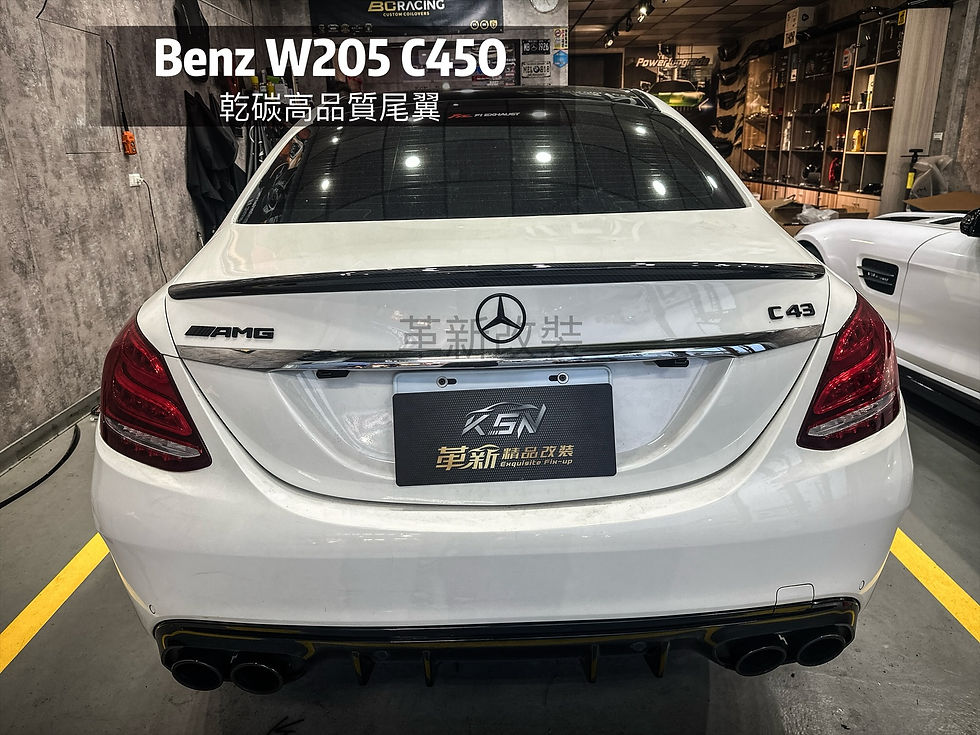 縮圖：W205 高品質乾碳鴨尾尾翼