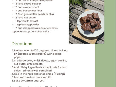 Choc Ricotta Protein Slice