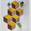 Thumbnail: Desert Hues hexagon upcycled Table mats (set of 2)