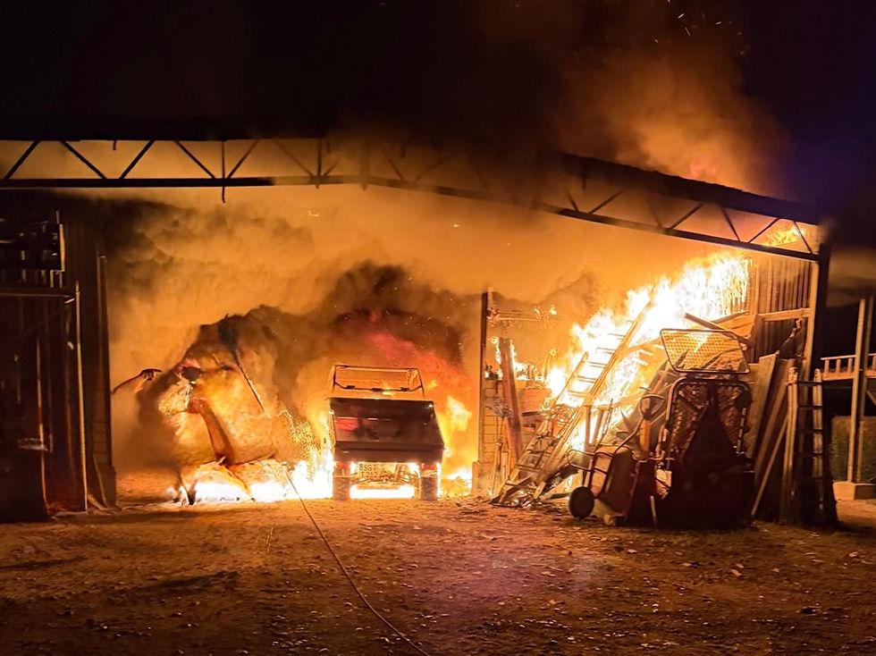 (SG) Großbrand auf Bauernhof