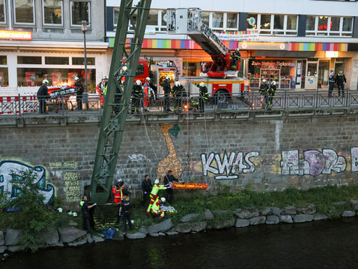 (W) Couragierte Zeugen retteten Frau aus Wupper