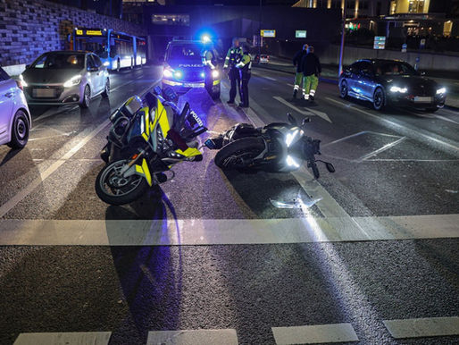 (W) Flüchtiger riss Motorradpolizist von seinem Krad und flüchtete zu Fuß