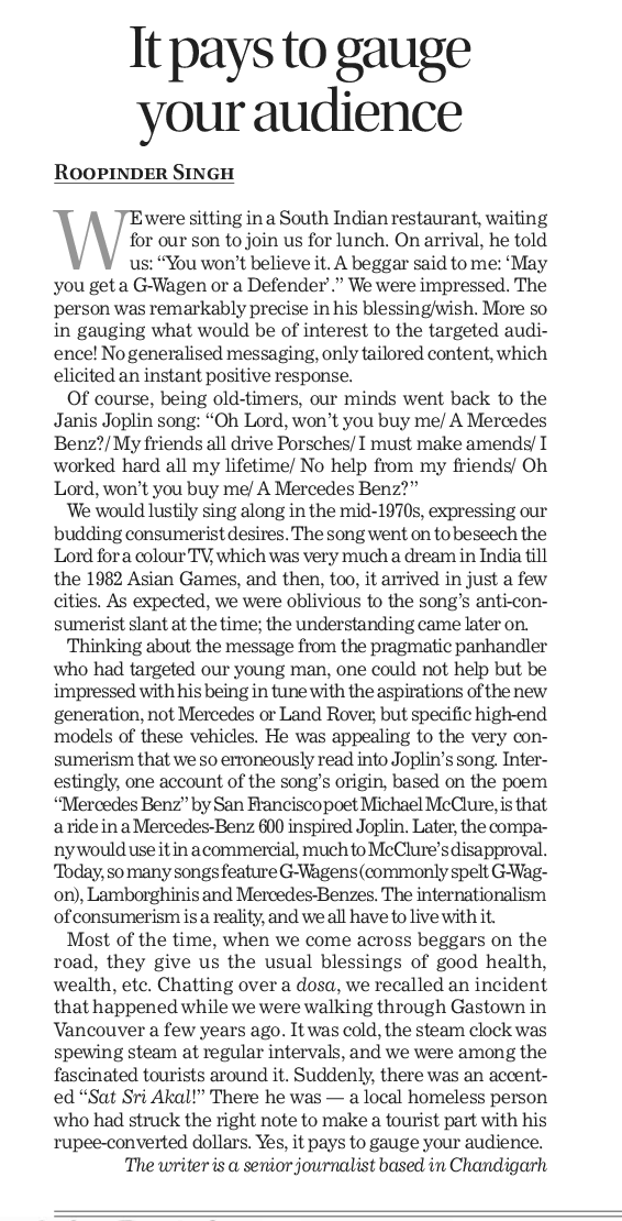 As printed in The Tribune