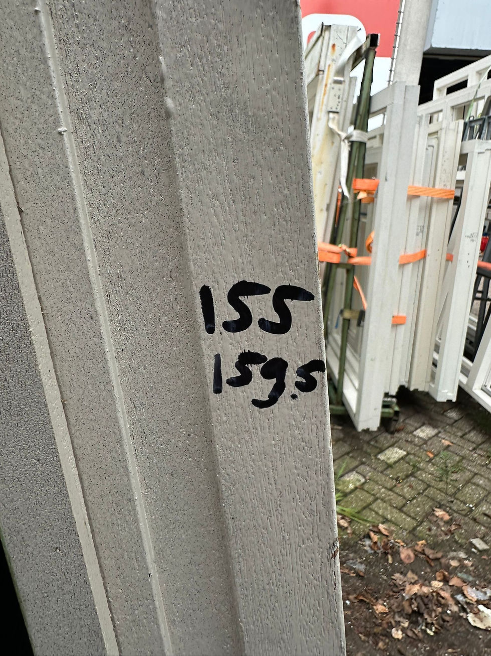 Thumbnail: Dakkapelkozijn met draai/kiep raam, 155x159,5