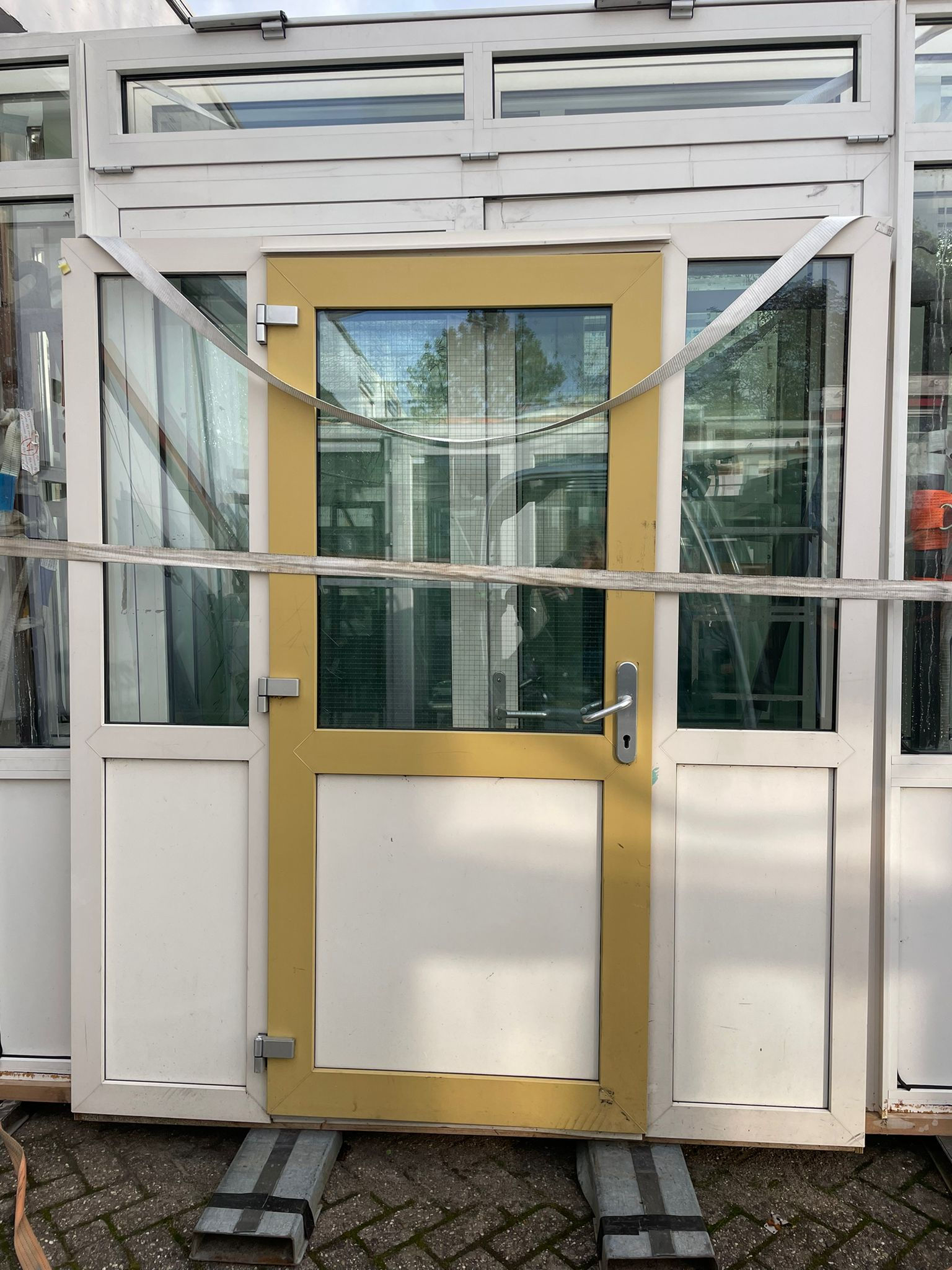 Kunststof deur met zijlichten | 200.5x223