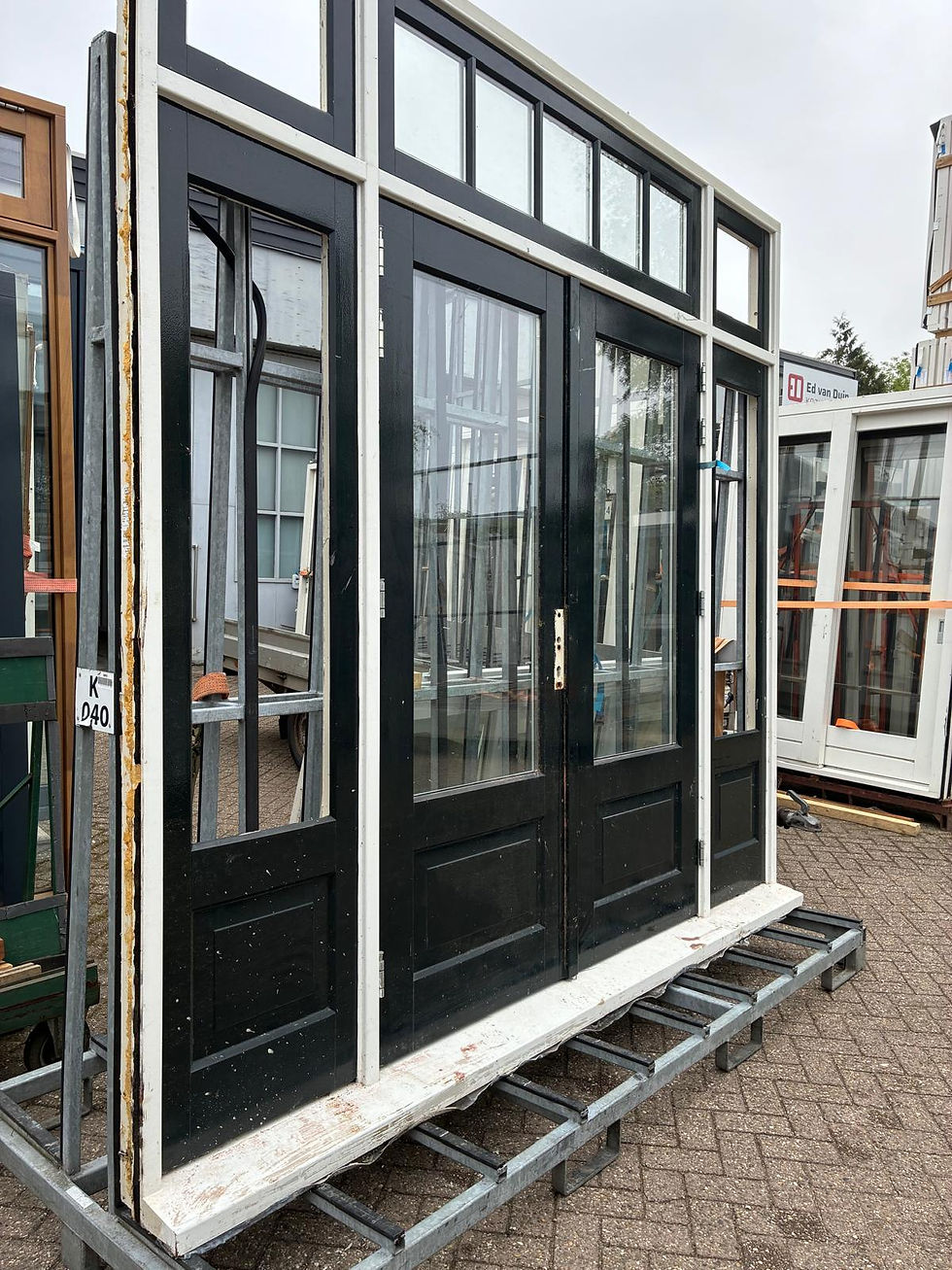 Thumbnail: Hardhouten paneeldeuren met zijlichten | 295x284.5