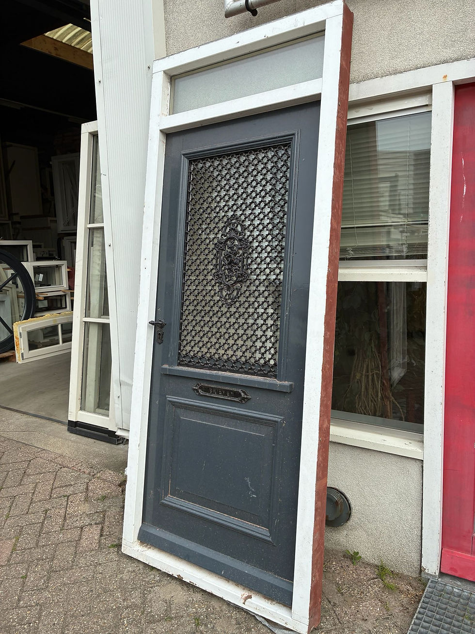Thumbnail: Hardhouten roostervoordeur | 99.5x243