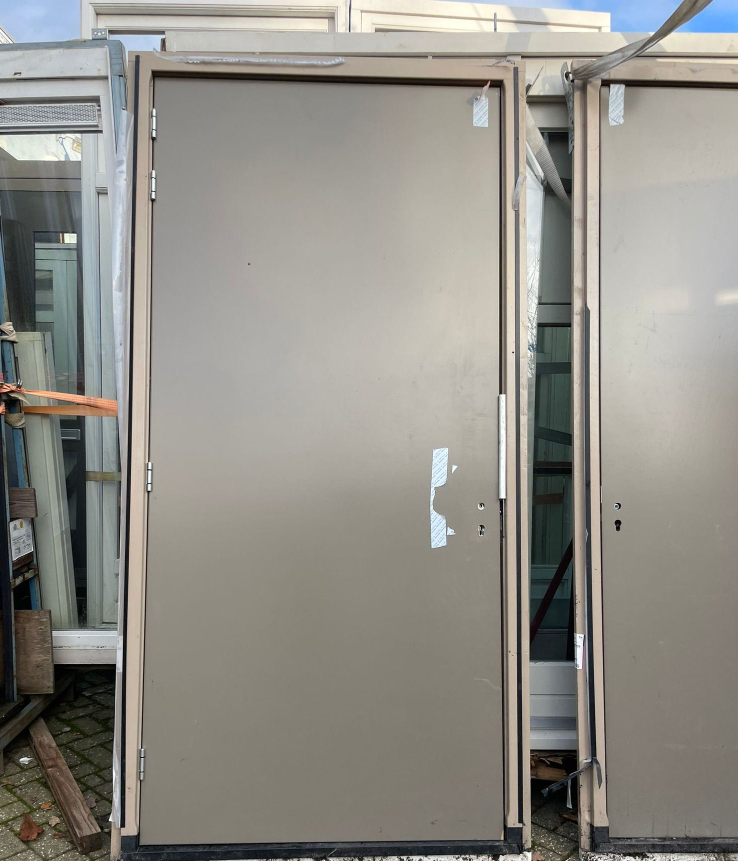 Kozijn met dichte deur 124x252.5