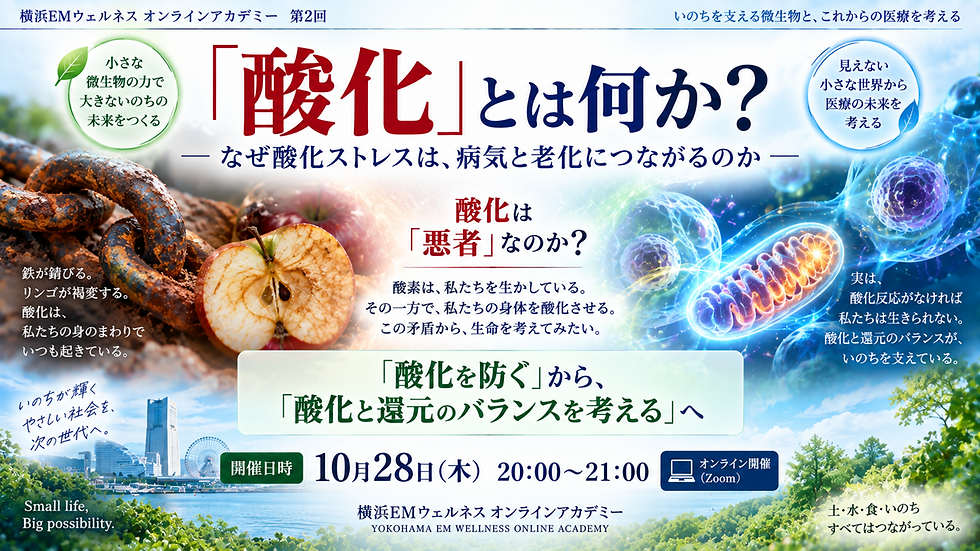 第2回 オンラインアカデミー『「酸化」とは何か』