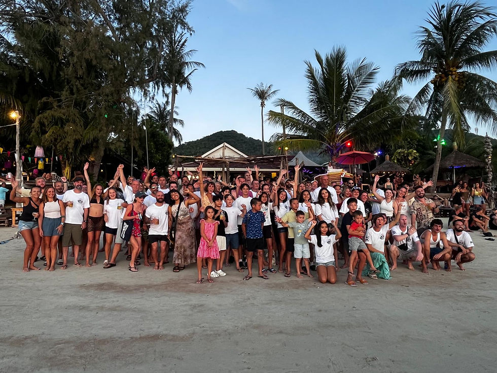 ISS Sharks Make Waves at Koh Tao Charity Swim with Outstanding Team Effort